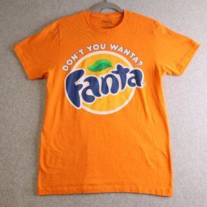 Fanta Orange Soda T Shirt Adult Size Small Coco Cola Orange Pop Short Sleeve